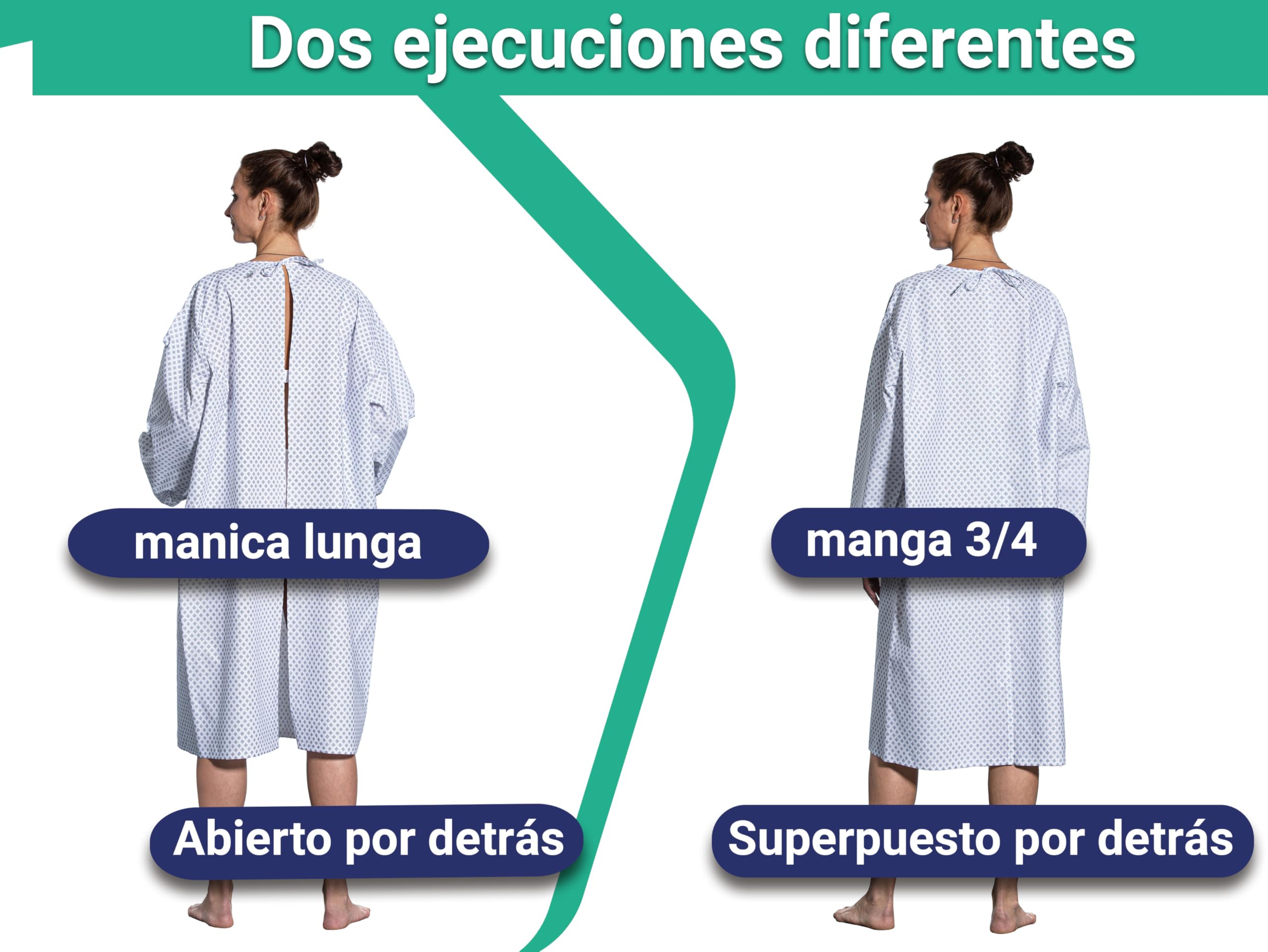 ZOLLNER Camisa de Paciente Hospital, camisón Enfermo, 533