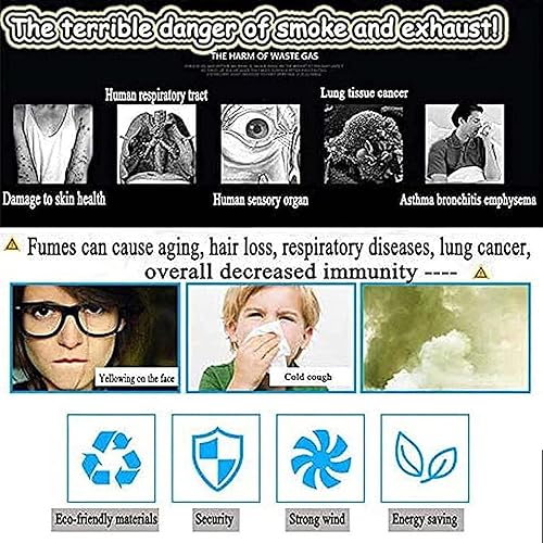 Miniatura 7 de Ventilador de chimenea de 120 W, Ventilador de inducción de chimenea, Ventilador, Escape de chimenea, Máquina de humo, Escape de chimenea de techo