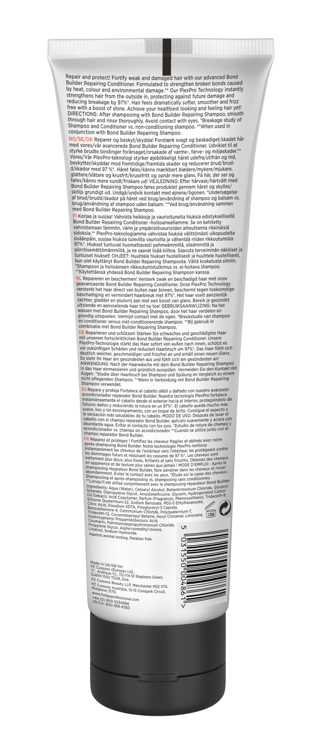 Fudge Professional Bond Builder Repairing Conditioner, Strengthening PlexPro Technology, Sulphate Free and Vegan, 250ml - Image 2