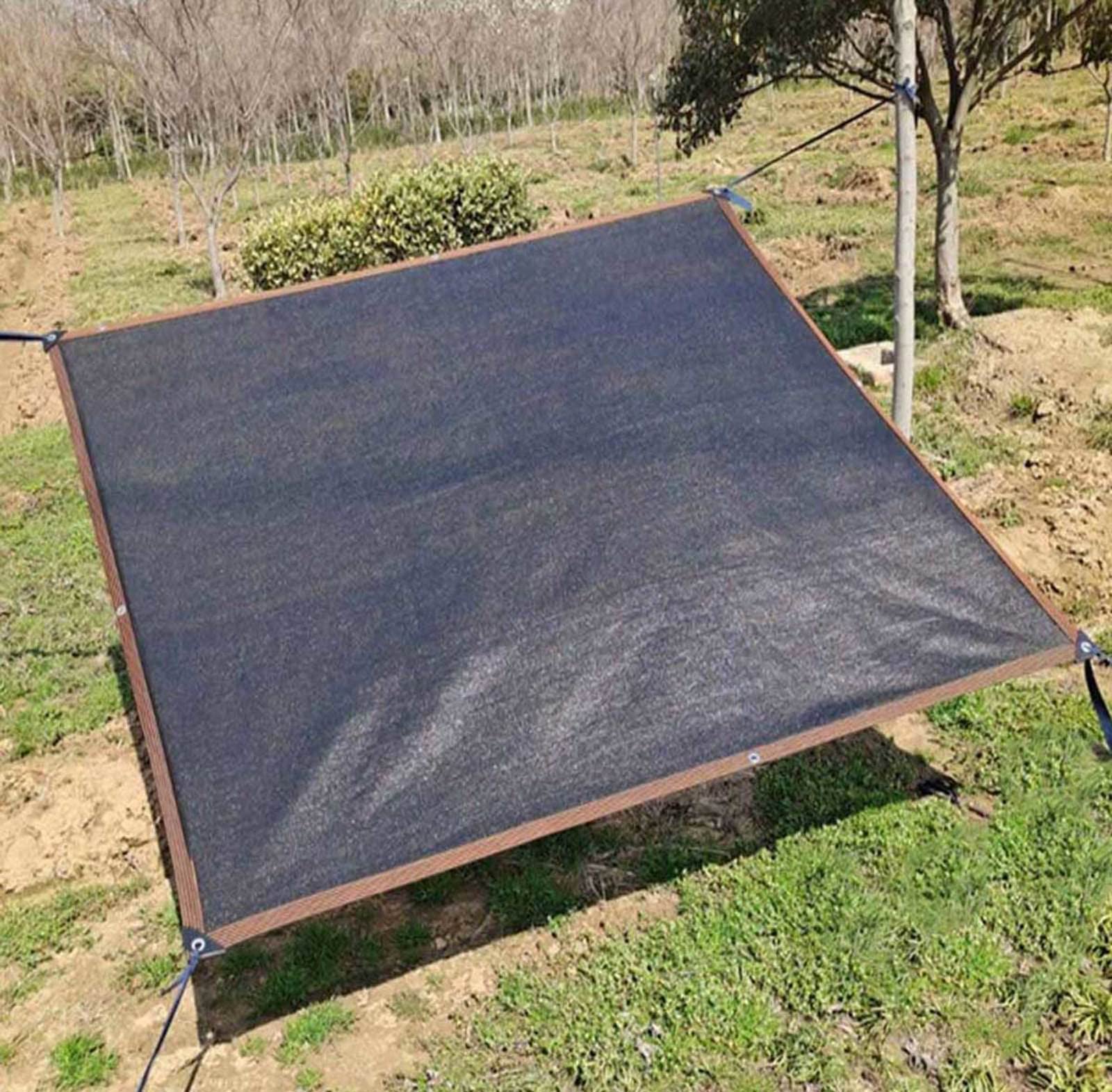 GJZQDKX Rectangular Sun Sail Shade 2m x 4m Breathable TearResistant Mesh with Reinforced Edges for Gardens Greenhouses Patios and Privacy Black Color Durable Outdoor Canopy