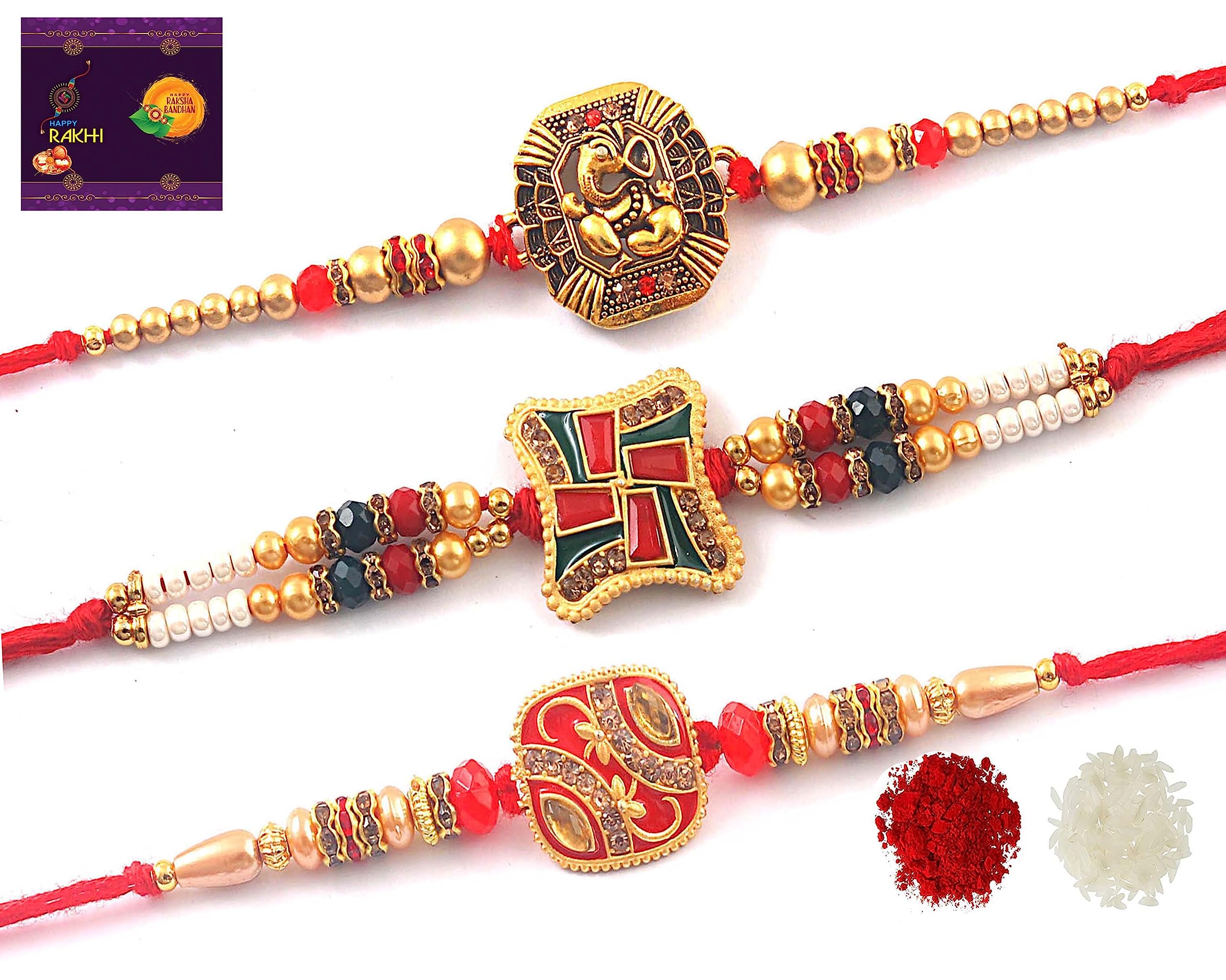 AR Eyewar Dora Beads Bracelet Rakhi Combo Set of 3 for Brother and Sister Combo of 3 Rakhi (B0B58HQQMY) Amazon Price History, Amazon Price Tracker
