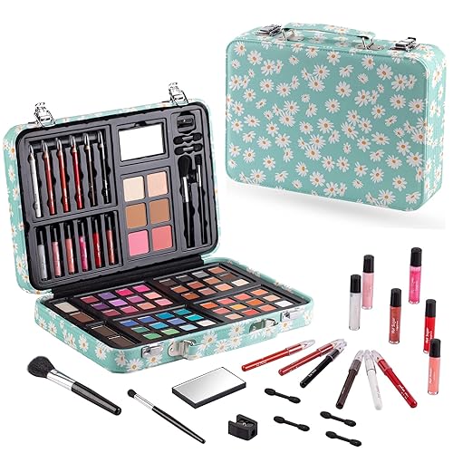 Hot Sugar Kit de maquillaje para niñas adolescentes de 10 a 12 años, kit completo de maquillaje para principiantes, kit completo para mujeres, kit
