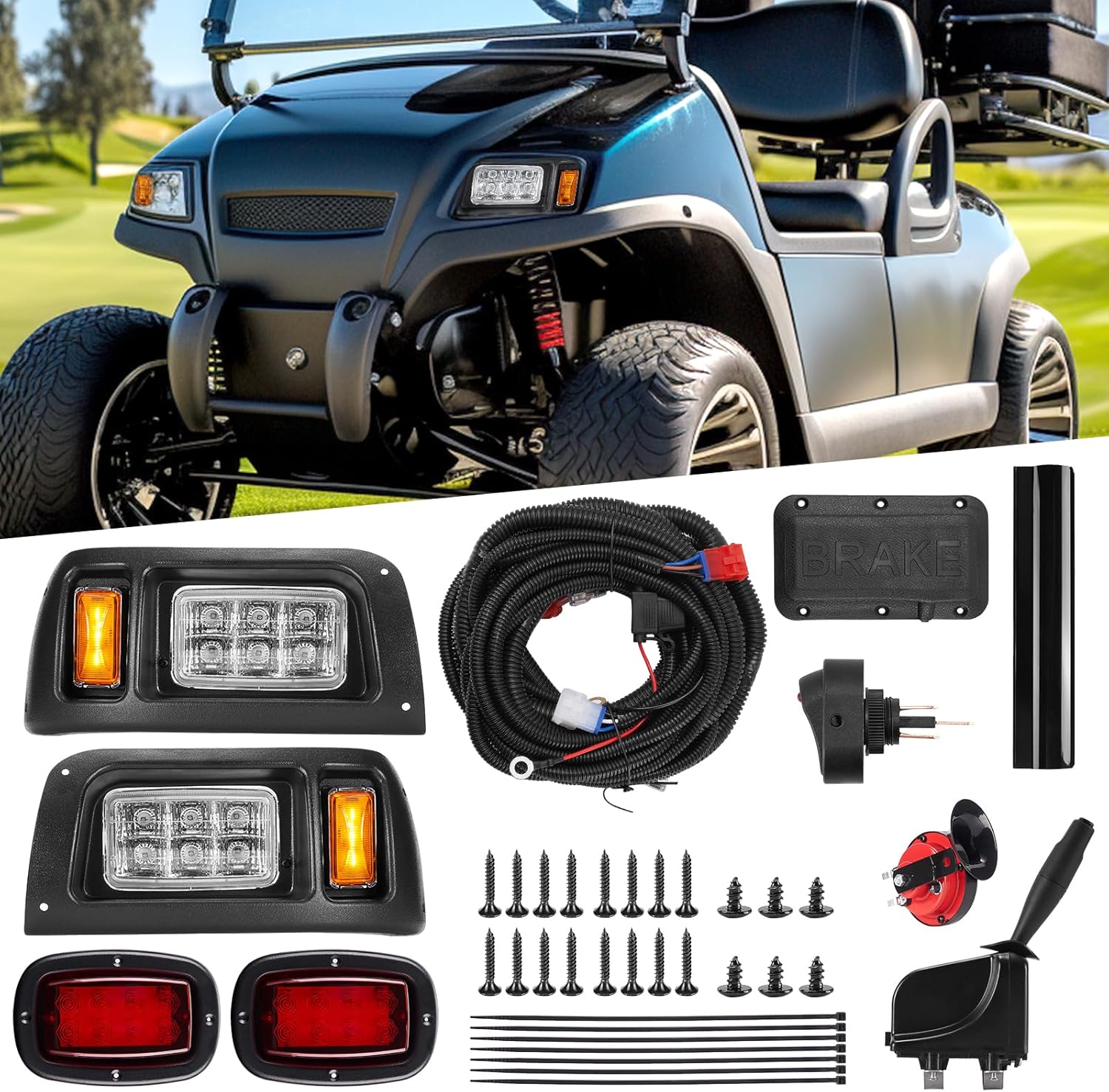 VVAVV Deluxe DS Golf Cart Light Kit Compatible with Club