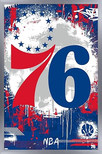 Miniatura 10 de Trends International NBA Philadelphia 76ers - Póster de pared con logotipo Maximalist 23