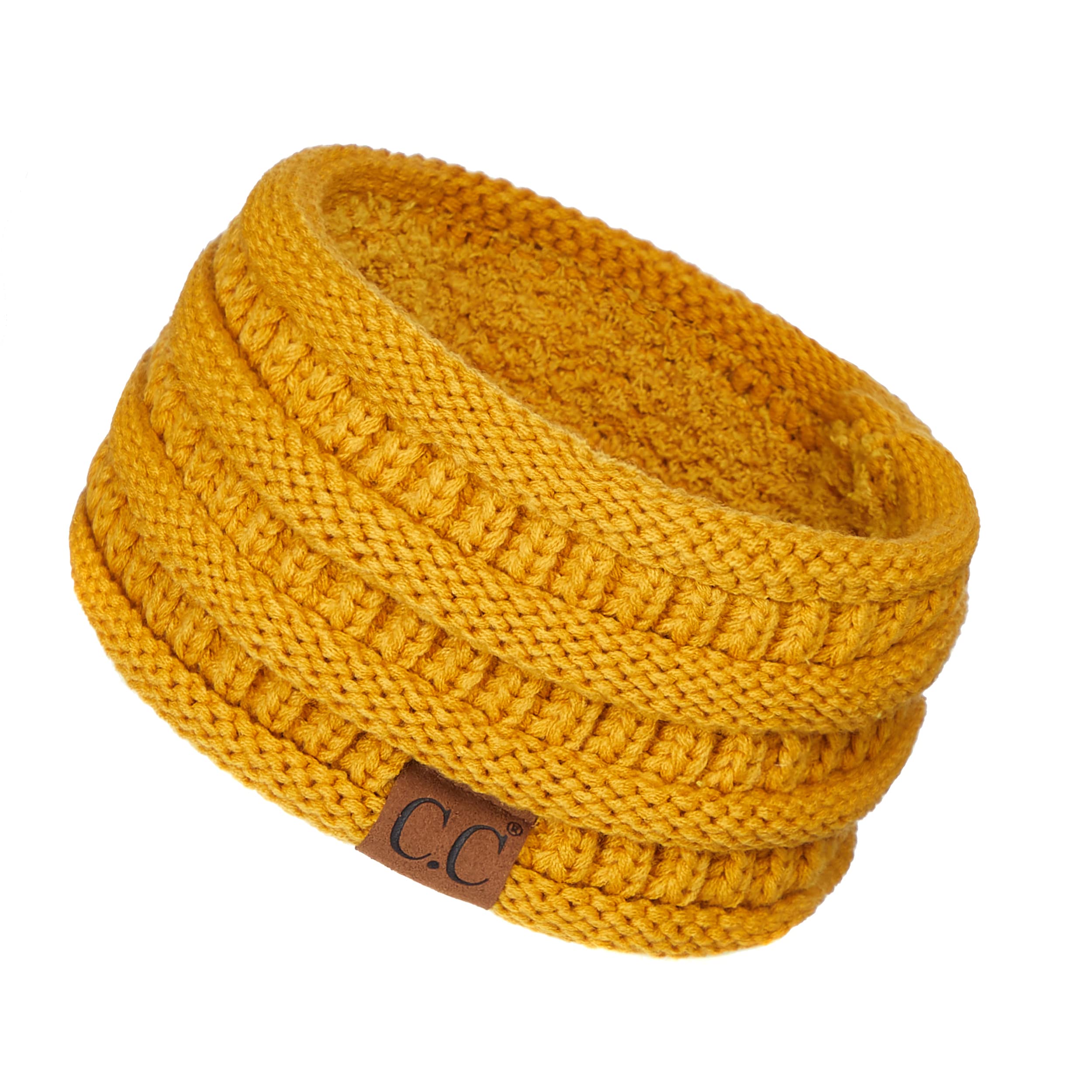 C.C Stretch Ribbed Ear Warmer Head Band with Ponytail Holder (HW-21) (HW-817) (HW-826)