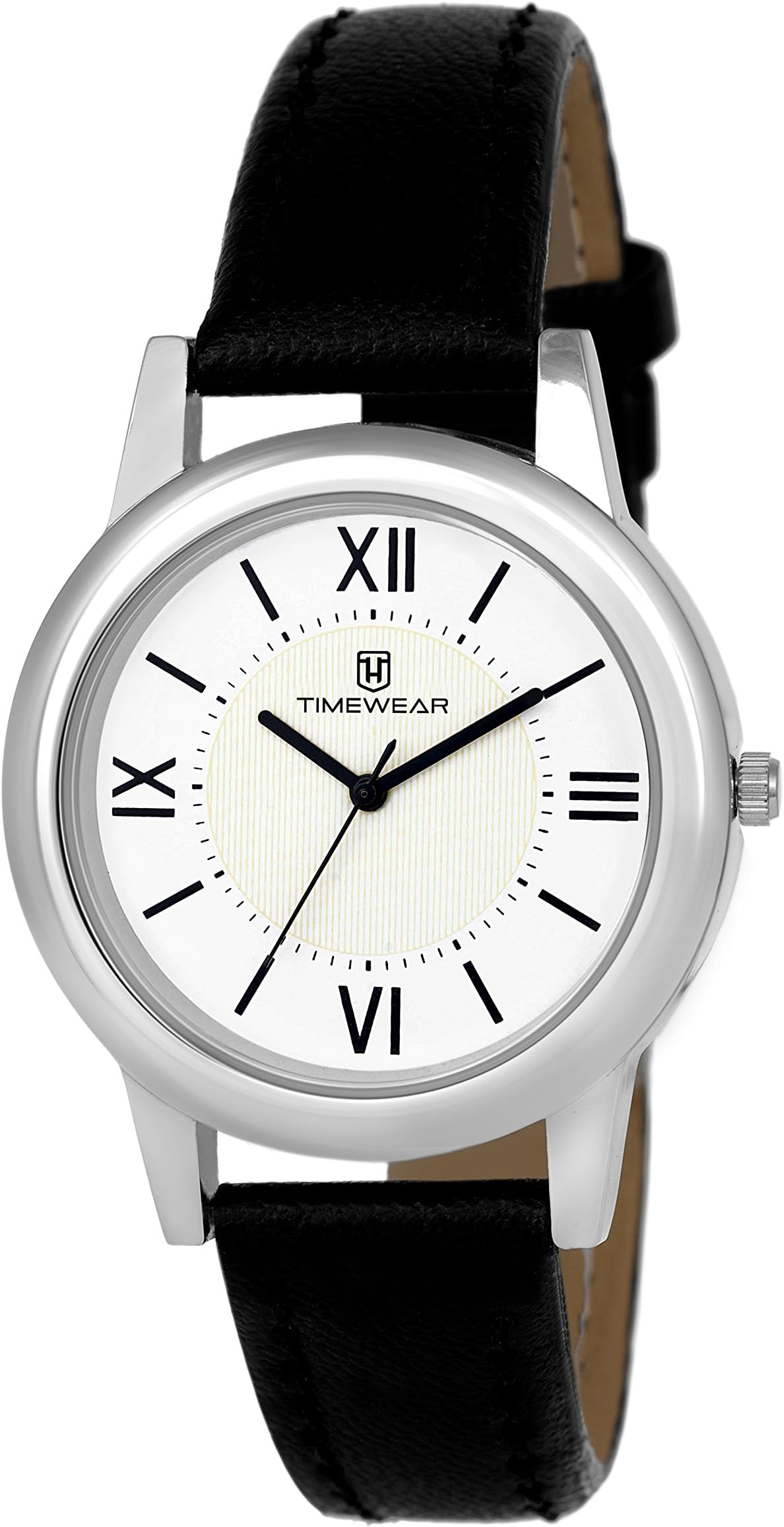 TIMEWEAR Analogue Women's Watch (White Dial Black Colored Strap)