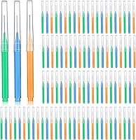 Vista 7 de Patelai 100 piezas de cepillos para limpiador, cepillo interdental, palillo de dientes, cabezal de hilo dental, hilo dental, higiene dental, hilo