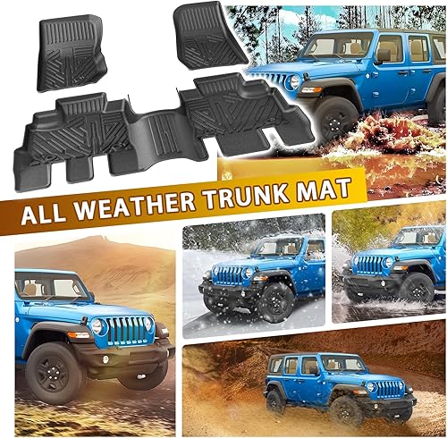 Vista 201 de Powerty Alfombras resistentes para BMW X3 2018 a 2024 y BMW X4 2019 a 2024, a medida para accesorios de X3 y X4, de elastómero termoplástico 3D