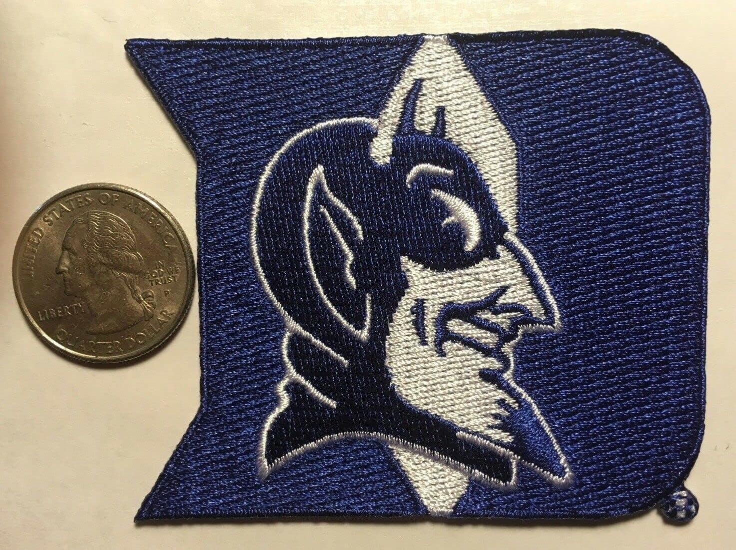 Generic Duke Patch Blue Devils 2.5'' x 3'' Iron or Sew-on Embroidered Fabric Sports Logo Patch