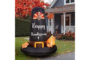 OurWarm Thanksgiving Inflatable Pilgrim Hat Turkey