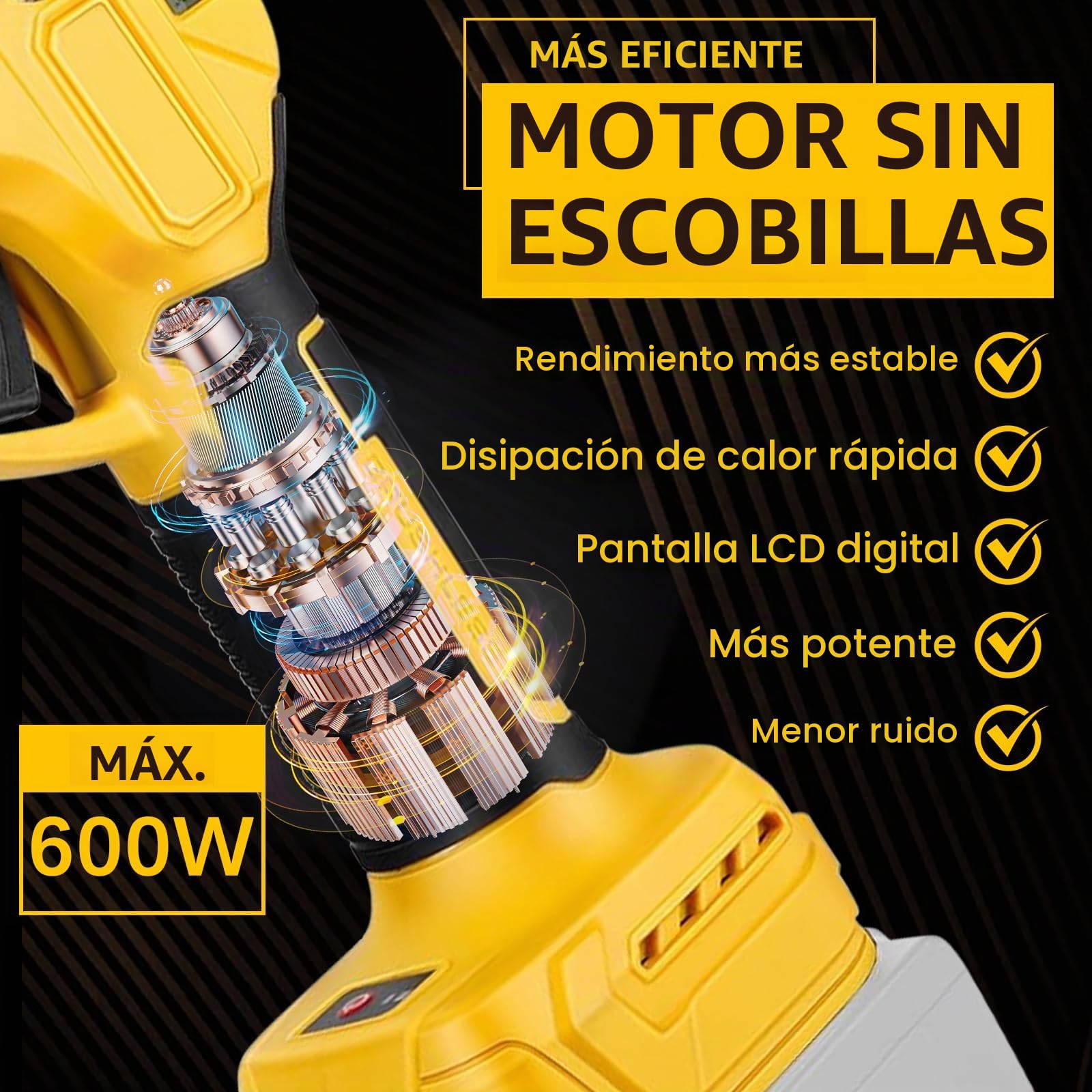 Tijeras de Podar Eléctricas, 45 mm Tijeras Eléctricas Podadora Electrica | Tijeras de Podar con Baterías Brushless Compatible con Dewalt 20V Batería, LCD Display para Jardinería (Sin batería)