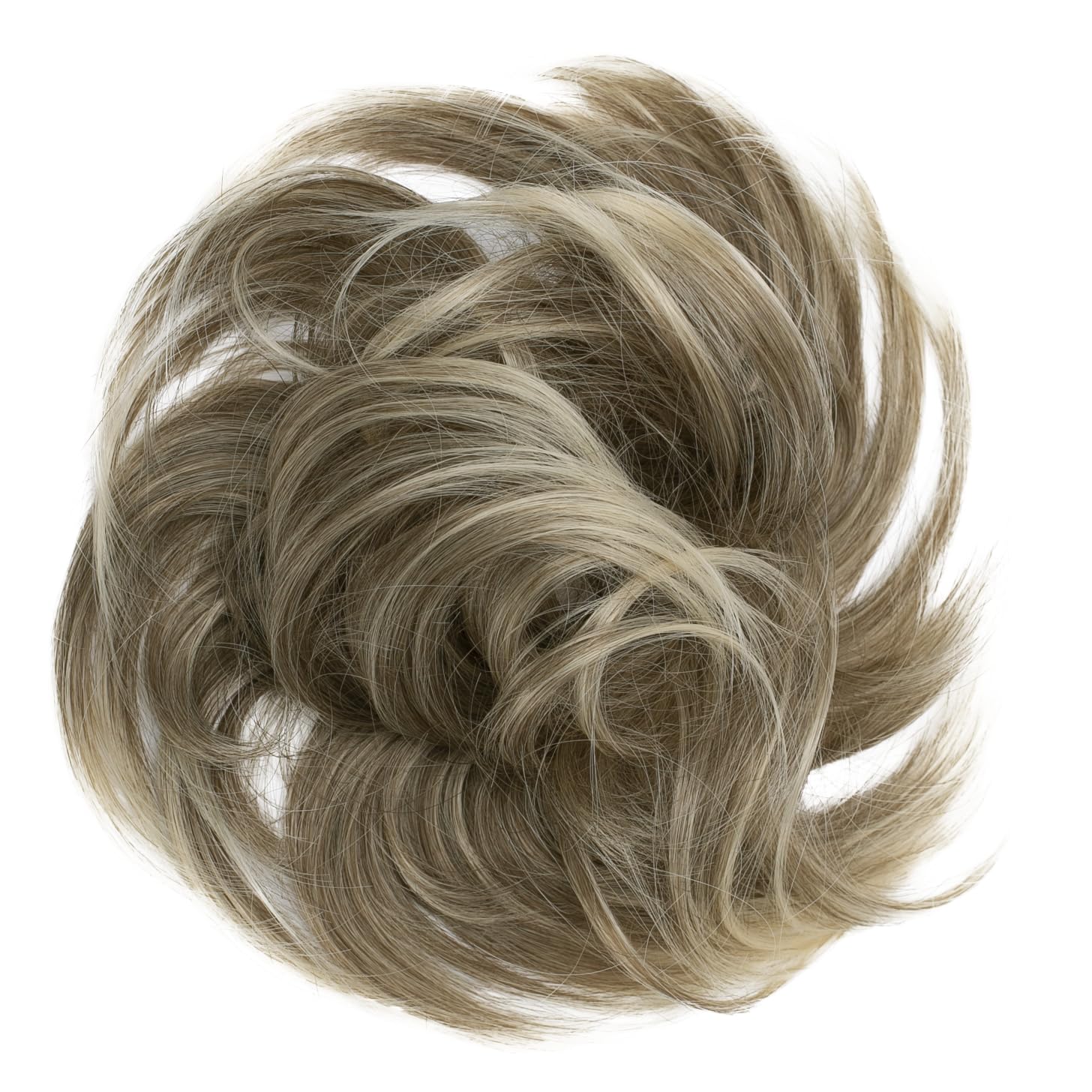 CAISHA Fryzura Srunchie Spinka Do W?osów Fryzury ?lubne Obszerny Lekko Falisty Kok Ciemny Blond Mix G22B