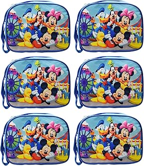 Polycotton Birthday Return Gifts Sling Bag/Picnic Bag Cartoon Theme Bags for Kids, Multicolour