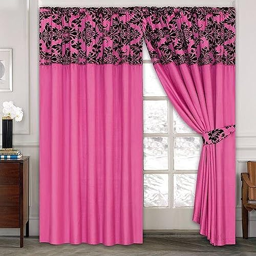 Luxury Pink Curtains Amazon Co Uk