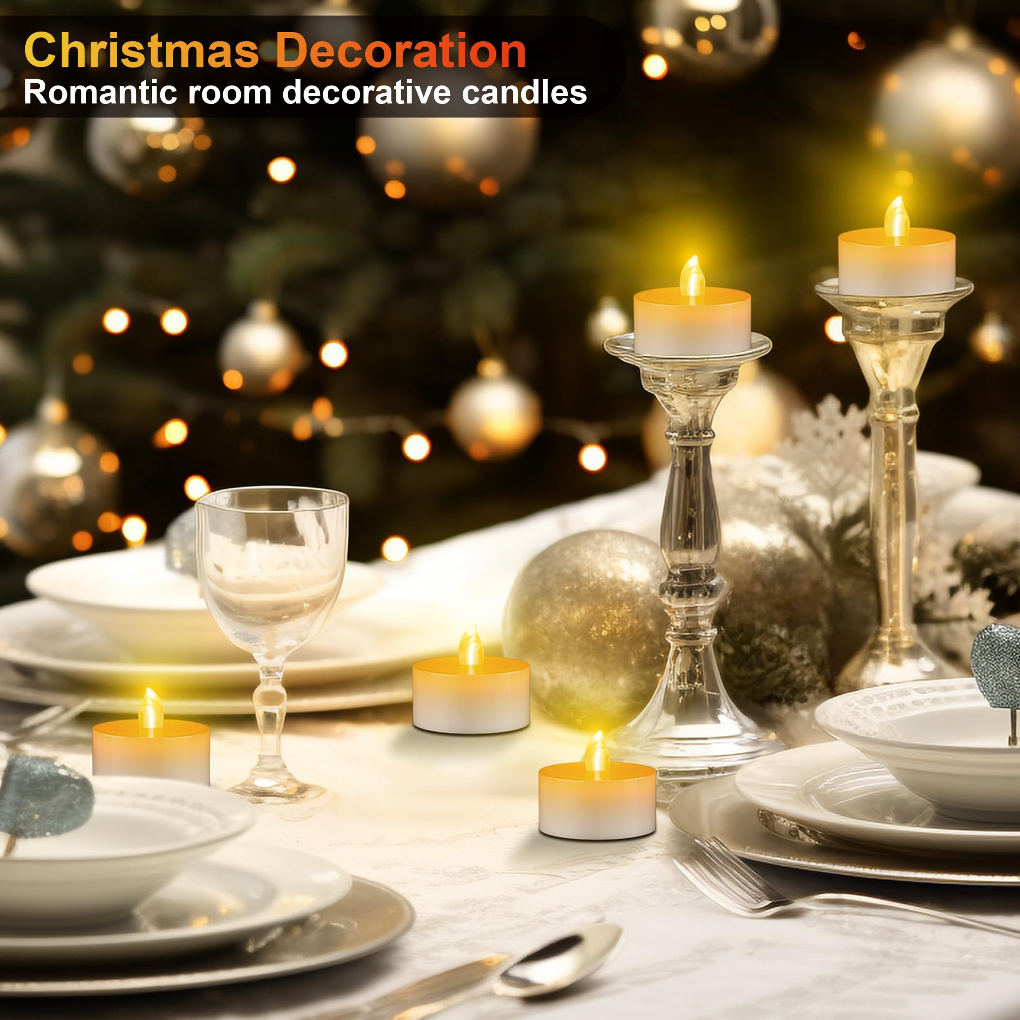 daphomeu Candele LED ricaricabili, 12 candele a LED senza fiamma, con telecomando, funzione timer, ricaricabili tramite USB, candele elettriche per matrimoni, Halloween, Natale, decorazione della casa