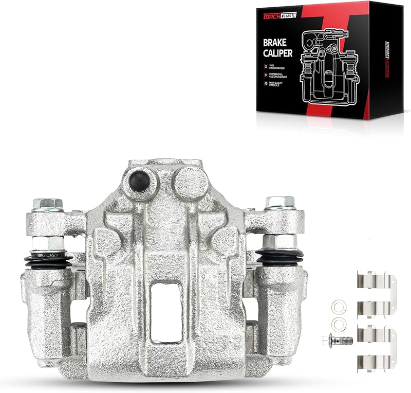 Pinça de freio traseira esquerda Torchbeam com suporte para Hyundai Sonata e Kia Optima – 1 unidade