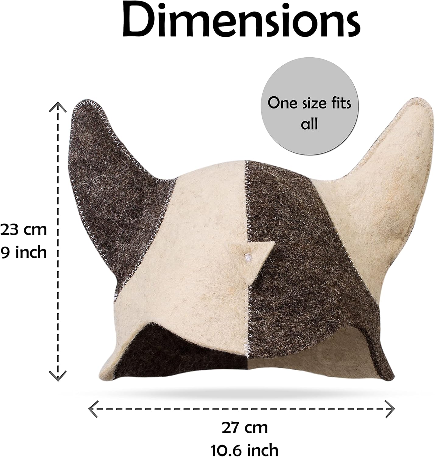 SHSH trade group Wool Sauna Hat Viking Finnish + Sauna Hat Checkered