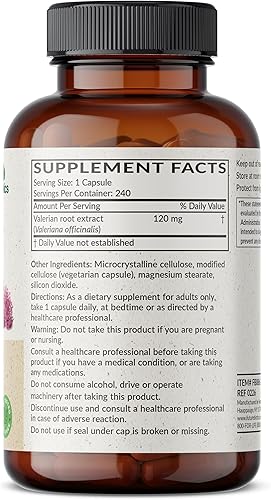 Miniatura 2 de Futurebiotics La raíz de valeriana promueve la relajación sin OMG, 240 cápsulas vegetarianas