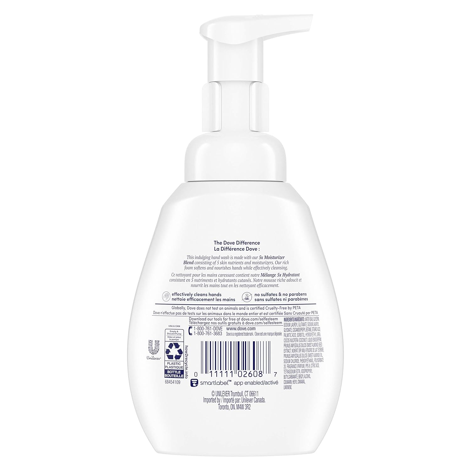 Dove Nourishing Foaming Hand Wash For Clean and Softer Hands Coconut and Almond Milk Cleanser That Washes Away Dirt and Germs 10.1 oz 4 Count : Beauty & Personal Care