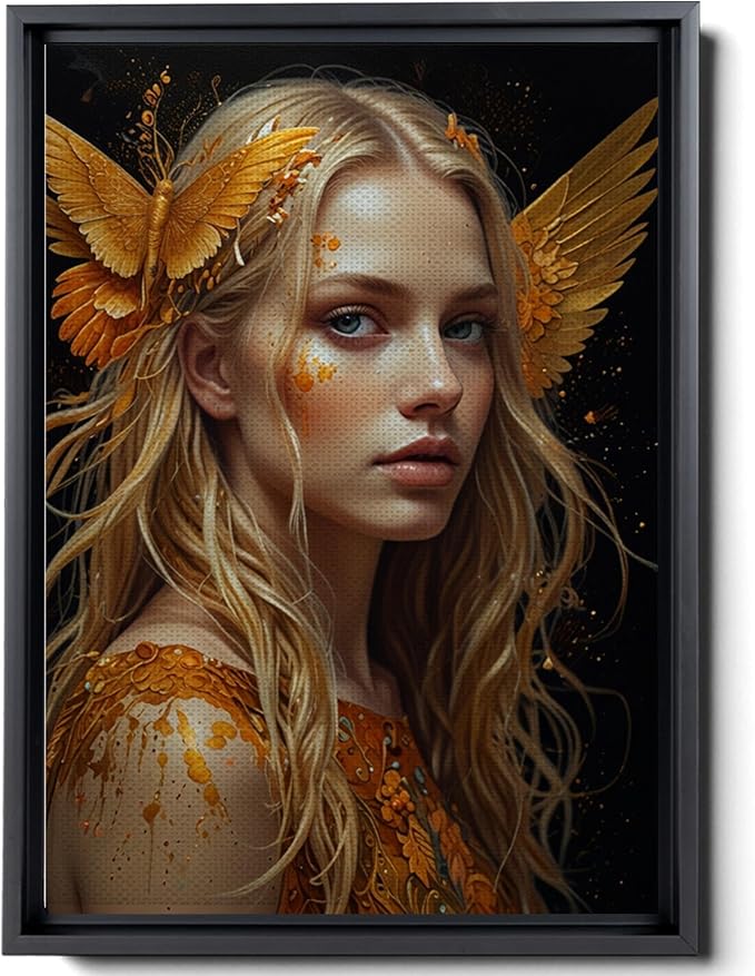 Art Nouveau Print, Art Deco print, Goddess Of Fire, Zodiac Print, Leo Print, Aries Print,Sagittarius Print, Fire Sign Matte Print, Canvas Prints, Wall