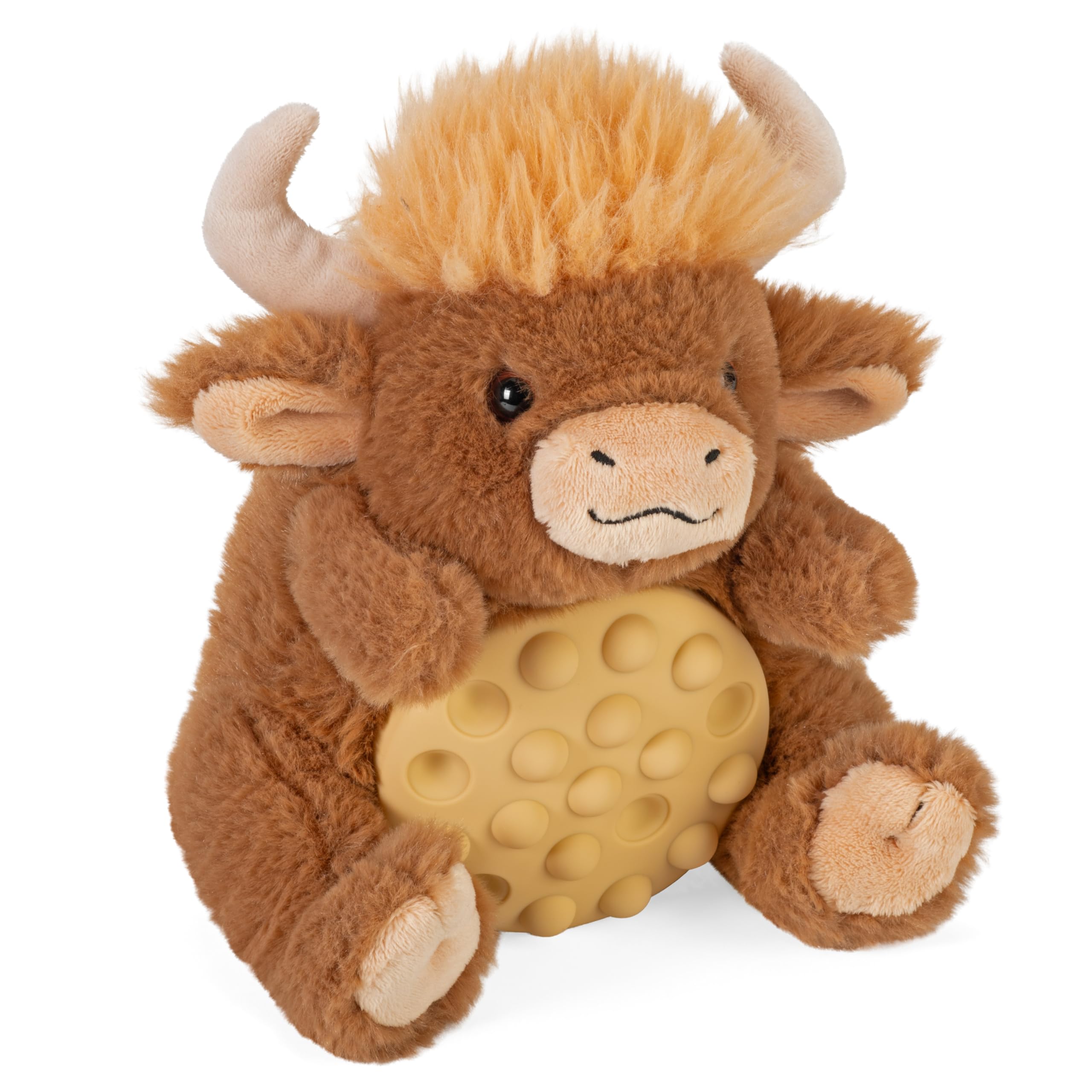 Wild Republic Poppykins Mini Highland Cow, Stuffed Animal, 7.5 Inches, Plush Toy, Fill is Spun Recycled Water Bottles