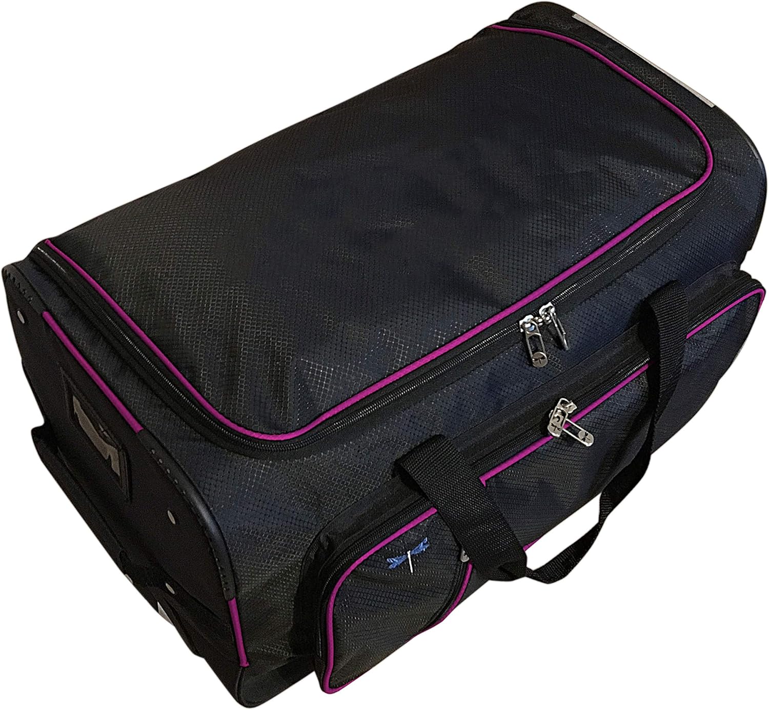 review Travolution 23 Inch Garment Rack Duffel with Wheels, Black/Pink