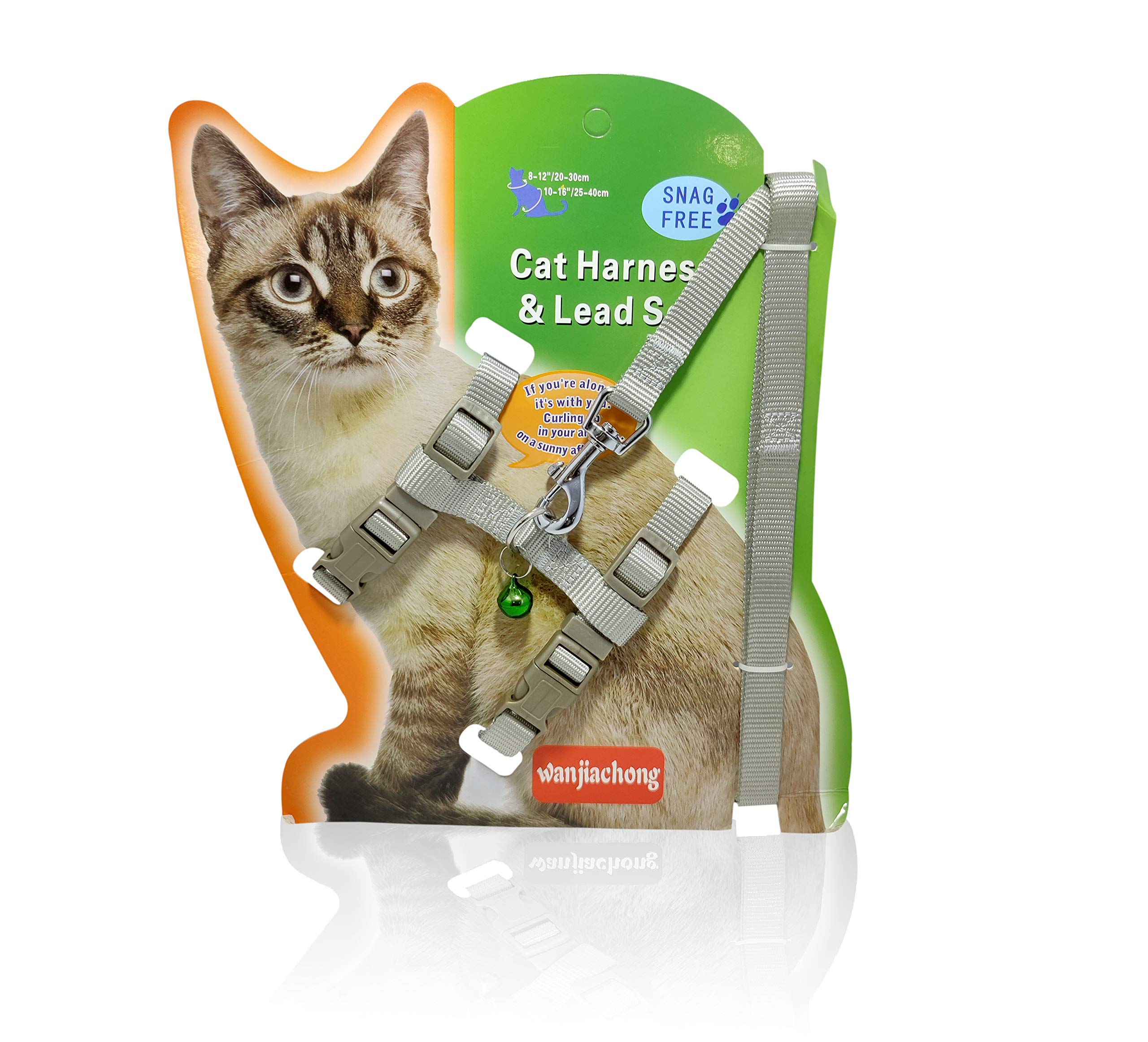 Pets Empire Cat Walking Harness & Leash Set Adjustable Small Puppy Kitten Rabbit Harness (Grey) (B08W55LYHM) Amazon Price History, Amazon Price Tracker