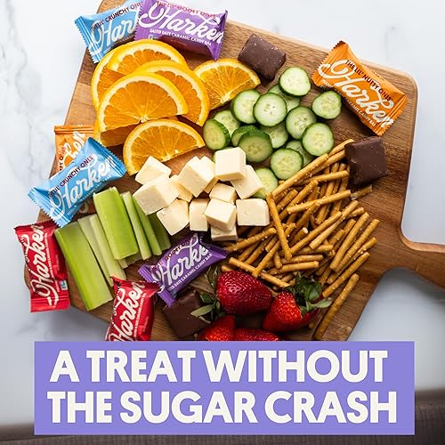 Miniatura 7 de Harken Sweets  The Lil' Gooey Ones Mini barras de caramelo bocadillo de turrón de chocolate vegano con caramelo de dátiles  A base de plantas, apto