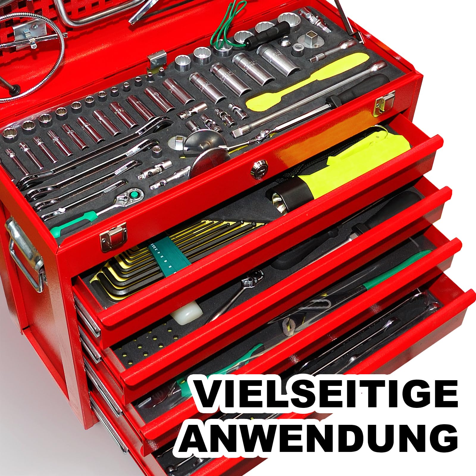 Schaumstoffeinlage Werkzeug 407 x 305 x 50mm, 4 Stück Schaumstoff Zuschnitt Schaumstoffeinlage Werkzeug Schaumstoffeinlagen Kamerakoffer Werkzeugkoffer Schaumstoff Werkzeugeinlage