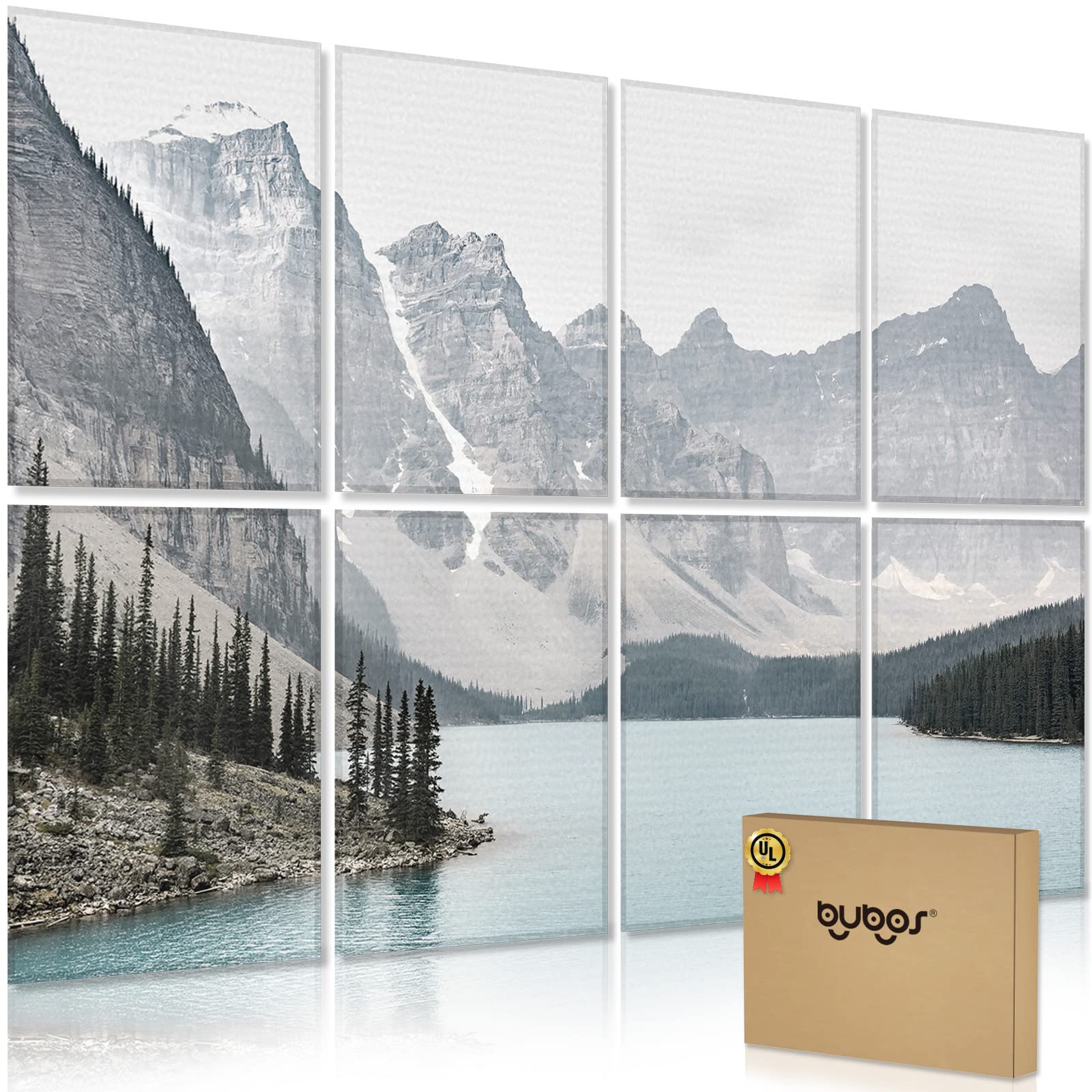 Buy BUBOS 8 Pack Art Acoustic Panels Soundproof Wall Panels,48X32Inches