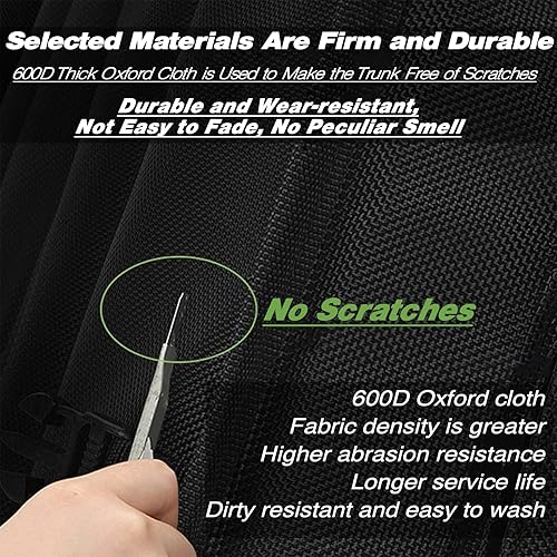 Miniatura 3 de KEYOOG Organizadores y almacenamiento resistentes para maletero de automóvil, impermeables, duraderos, plegables, multiresistentes, parte inferior