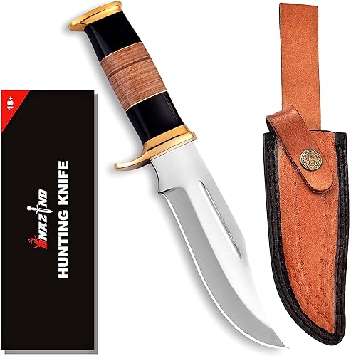 Miniatura 8 de D2 - Cuchillo de cocodrilo Dundee de 10 pulgadas con funda de hoja fija, cuchillo de caza, cuchillos de supervivencia para camping, desollado,