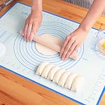 Silicone Pastry Mat - Extra Thick Non Stick Baking, Fondant, Counter, Dough Rolling, Oven Liner, Pie Crust