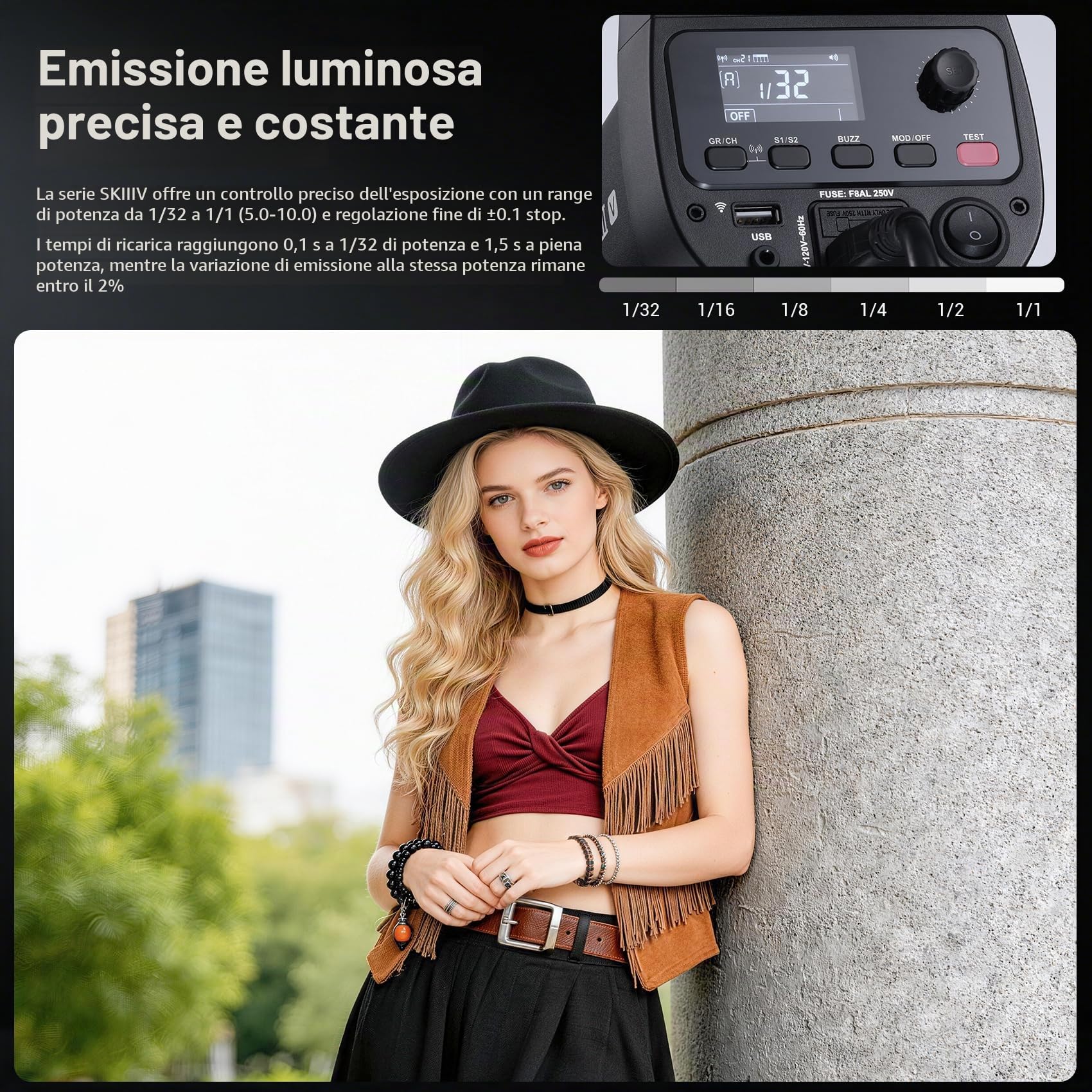 GODOX SK400III-V Flash da Studio, SK400IIIV 400Ws GN65 Strobe Luce