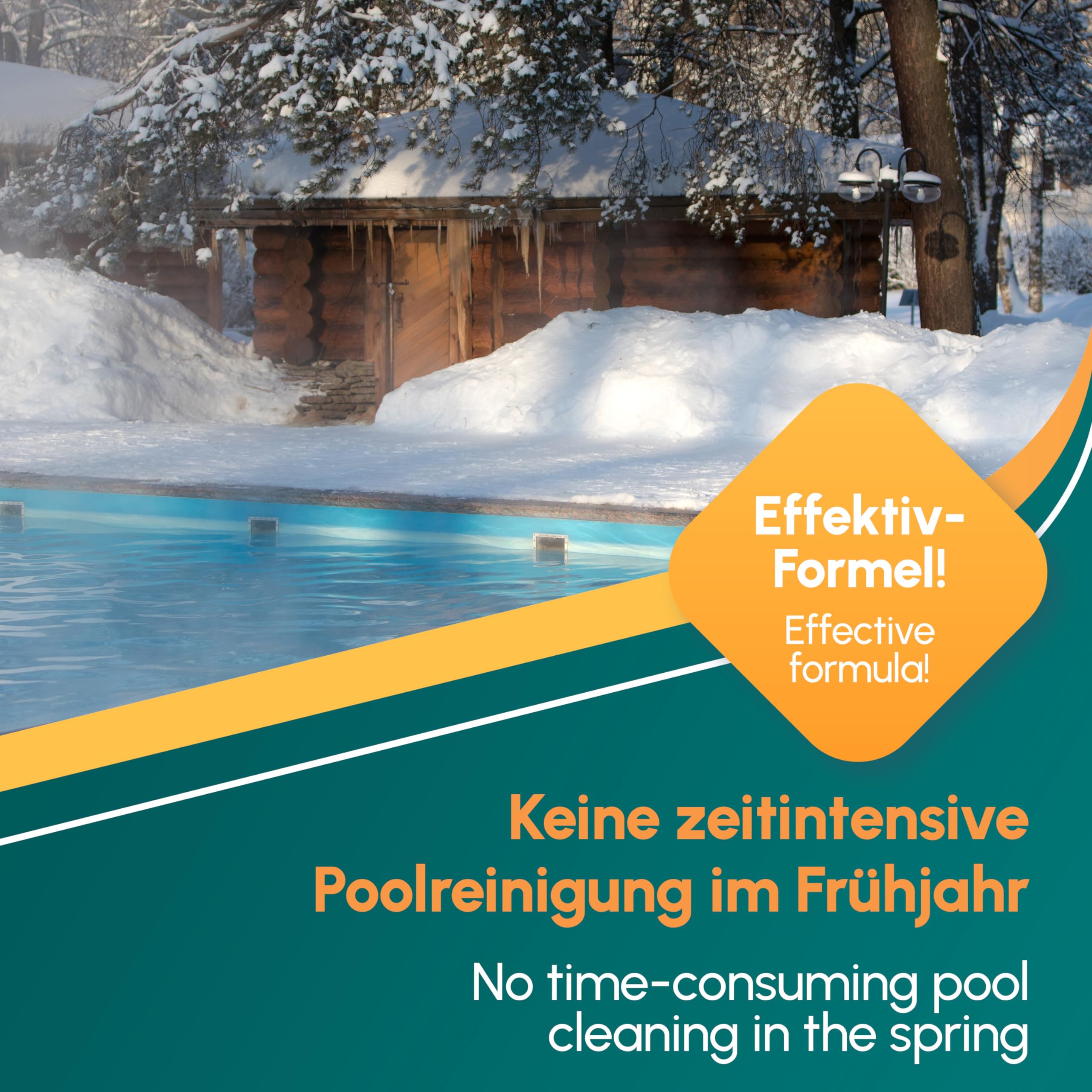 INOX® Pool Wintermittel 5L | Hochwertiges Pool Überwinterungsmittel & Algizid für Pool | Effektives Wintermittel für Poolpflege im Winter