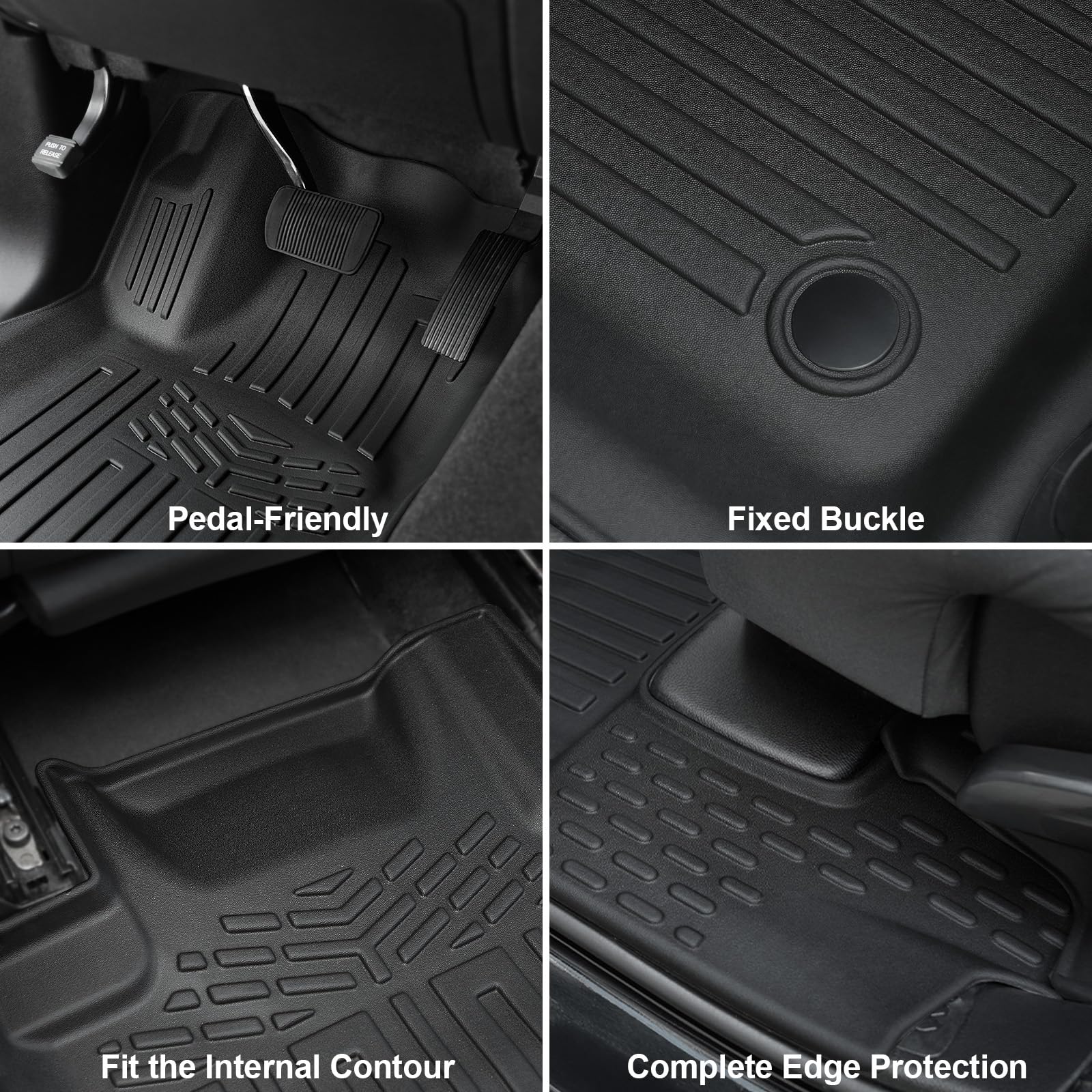 Tappetini Auto Dodge Durango 2016-2025 - Set 7 Pezzi In TPE