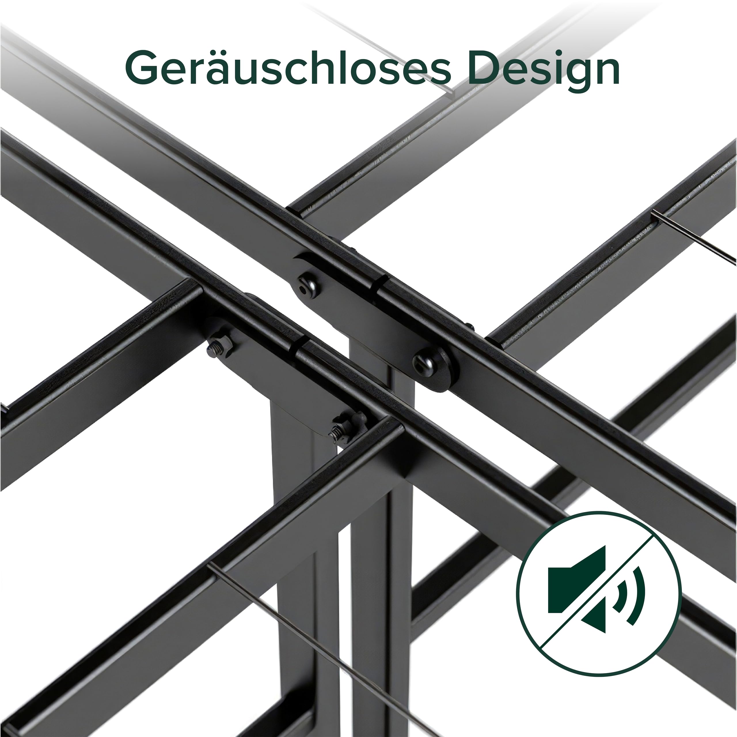 Zinus SmartBase łóżko 140 x 200 cm – wysokość 35 cm – idealne do łóżka dla gości – miejsce do przechowywania pod łóżkiem – czarne