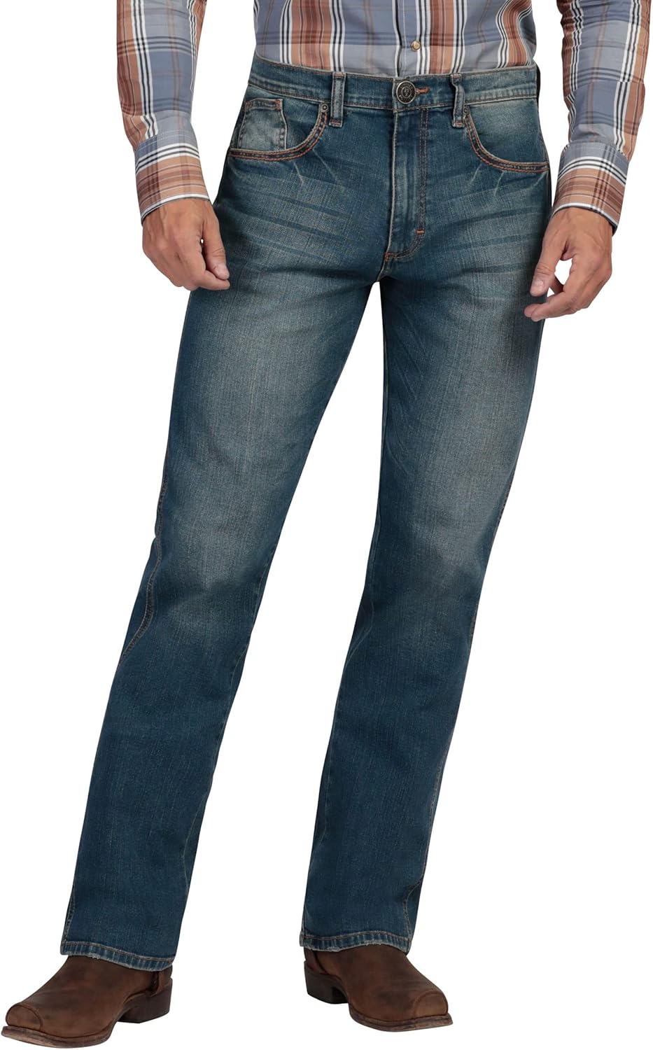 Wrangler Authentics Klassieke jeans met comfortabele taille voor heren, Duncan, 30W / 32L