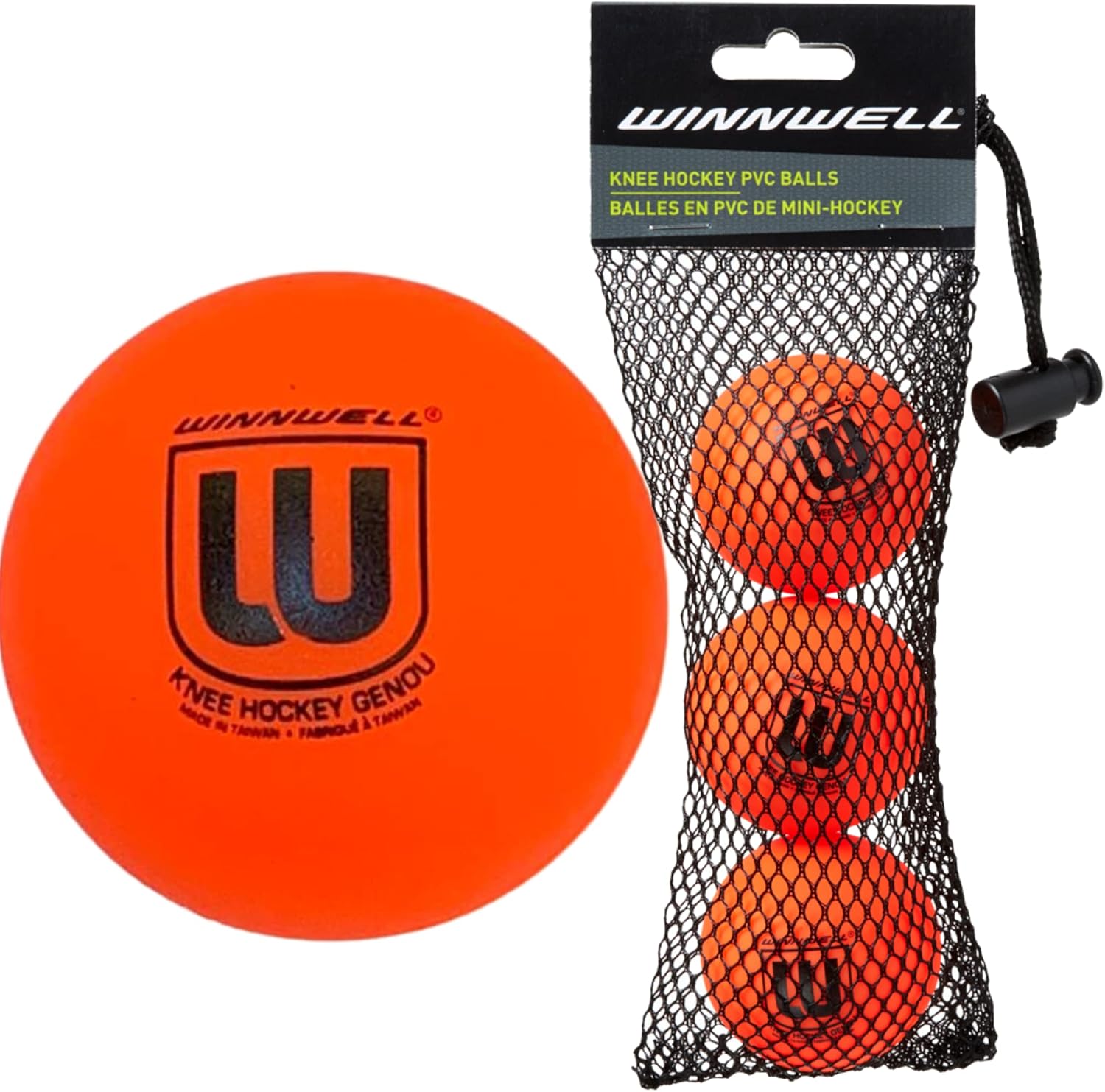 Winnwell PVC Knee Hockey Balls Indoor Hockey Floor Balls for Mini