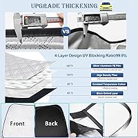 Vista 5 de KMF 6 piezas de parasoles gruesos para Mazda 3 Hatchback (No Sedán) 2014-2018 Accesorios, parasoles completos para parabrisas y ventanas de coche