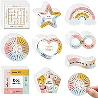 Vista 9 de Libima 72 Piezas de Calcomanías Sensoriales para la Ansiedad, Calcomanías Texturizadas, Calcomanías para Jugar, Calcomanías de Atención Plena