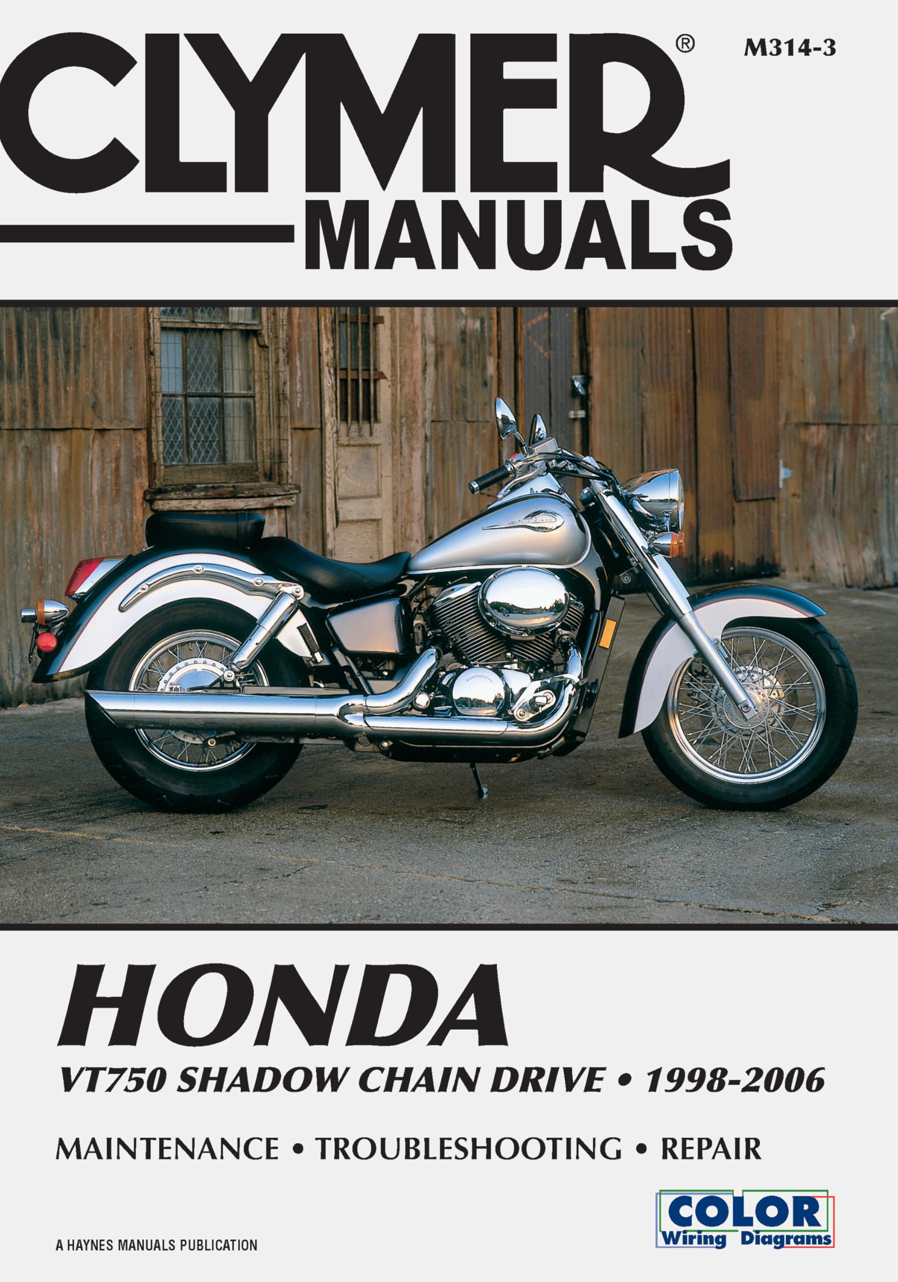 Honda VT750 Shadow Chain Drive Motorcycle (1998-2006) Service Repair Manual