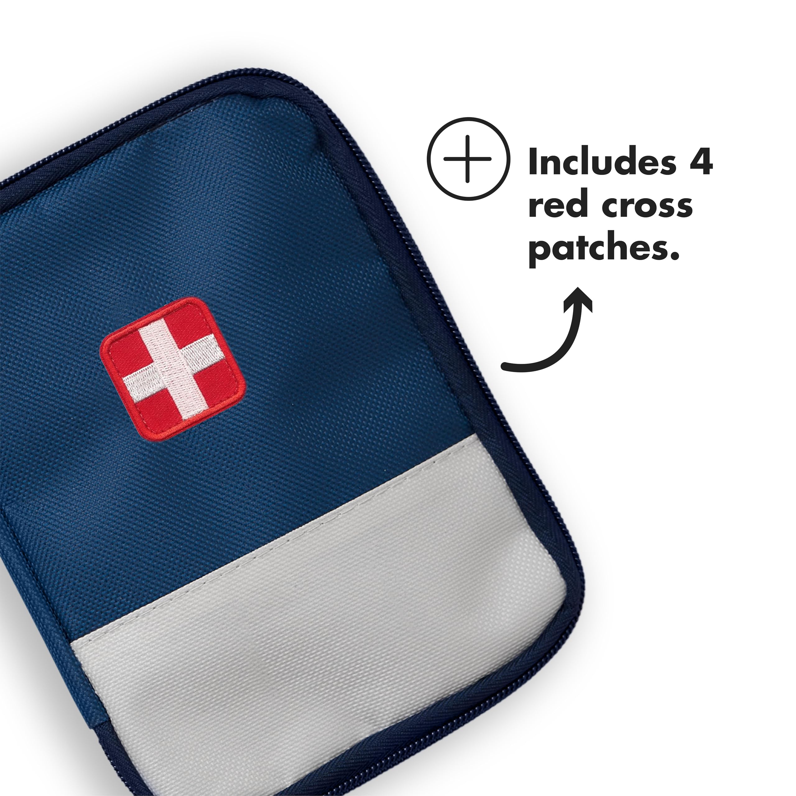 Laughing Lizards Medic First Aid Patch (4-Pack) | Tactical Red Cross IFAK Hook & Loop Medic EMT Patch for Identifying Medical First Aid Kit