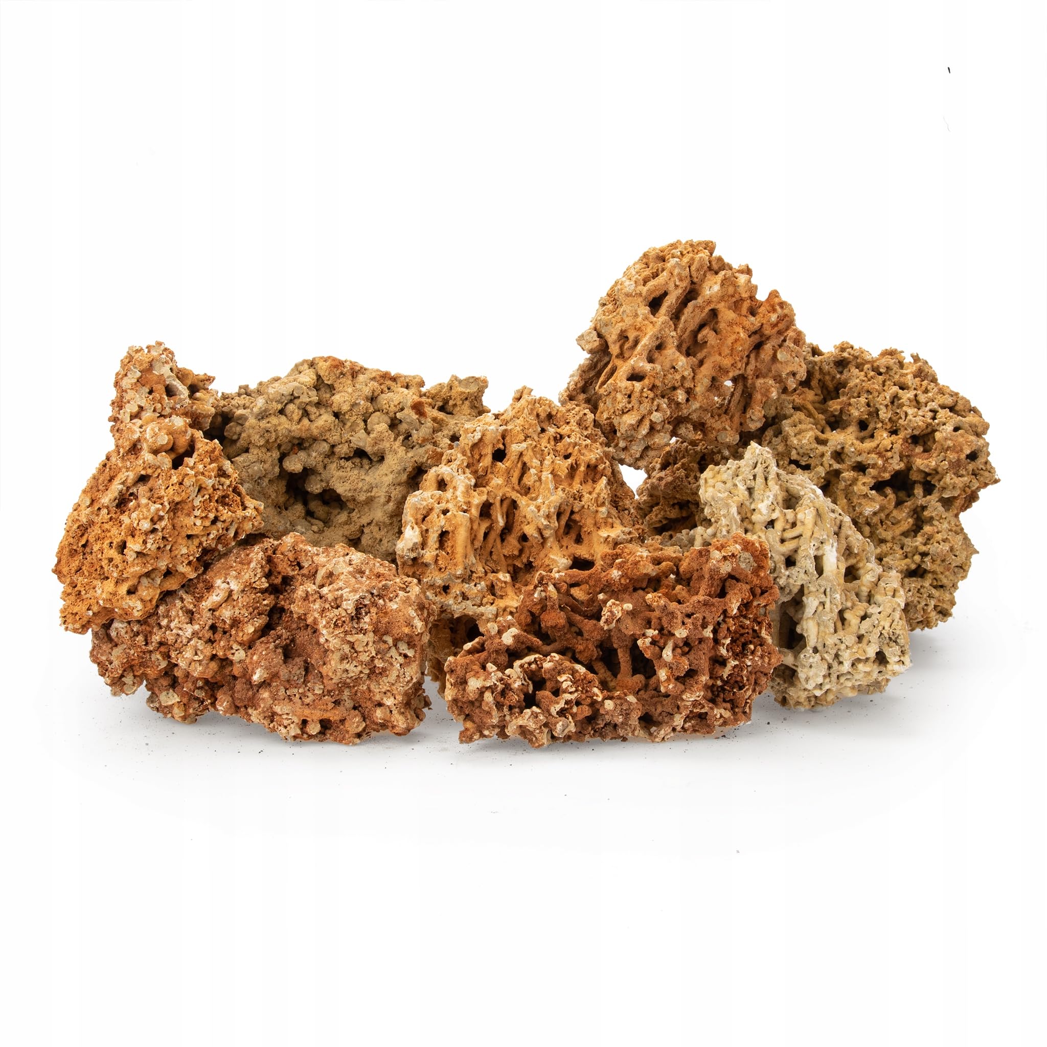 Kalkstein Aquarium Steine 15 kg Aquascaping Deko Mix