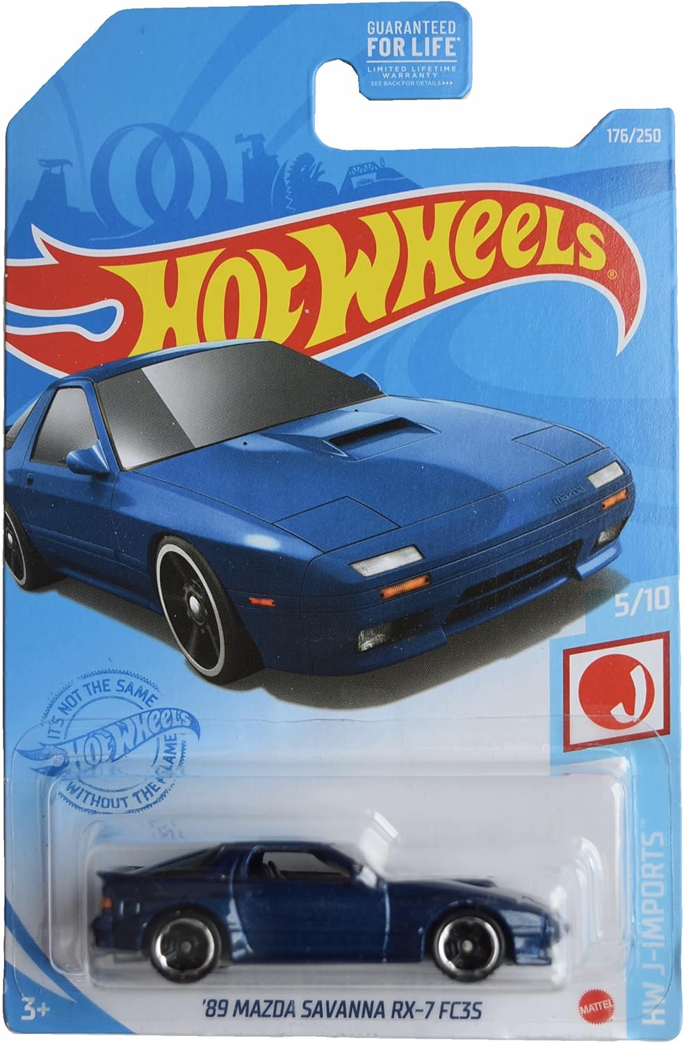 Hot Wheels '89 Mazda Savanna RX-7 FC3S, HW J-Imports 5/10 [Blue] 176/250