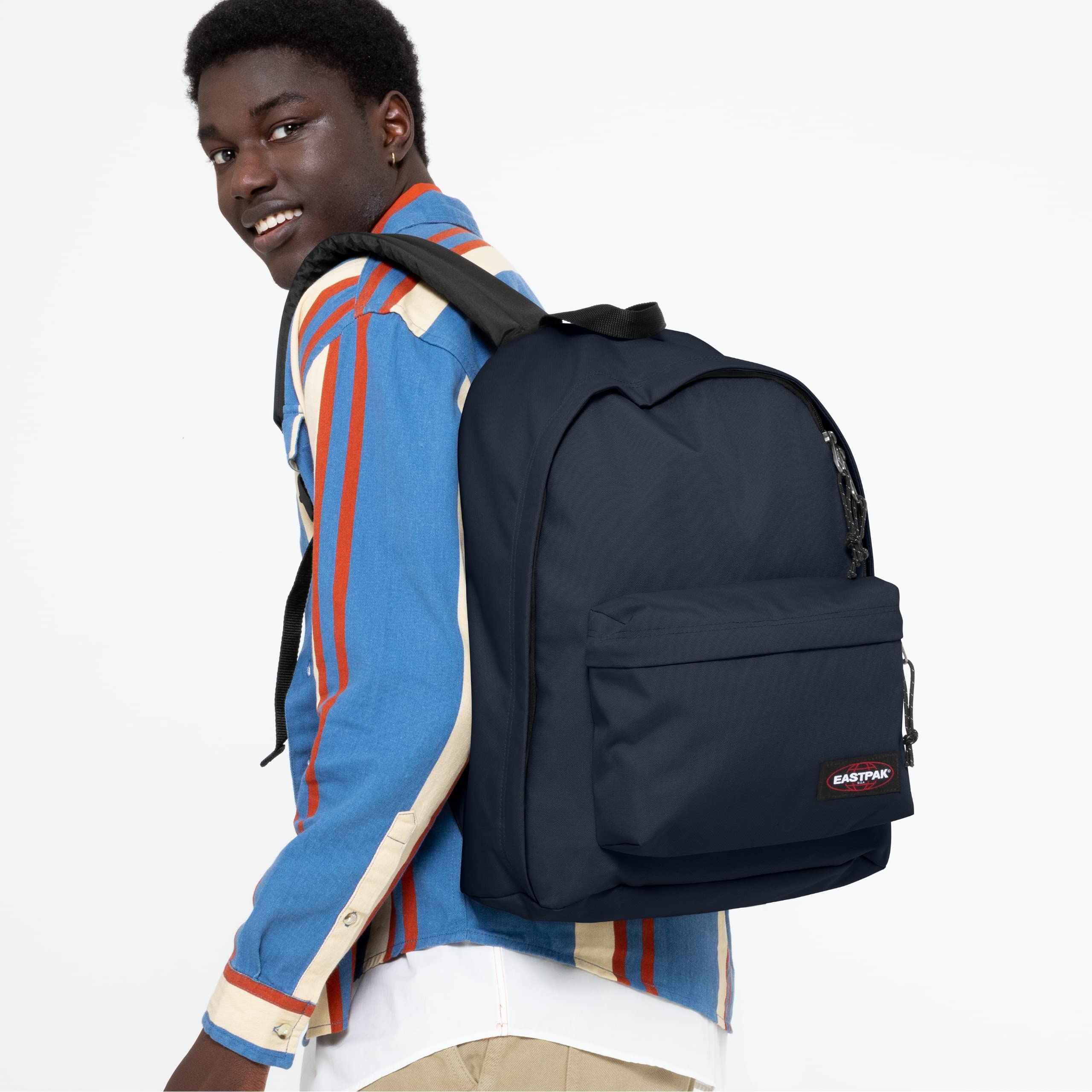 EASTPAK - OUT OF OFFICE - Sac à Dos, 27 L, Ultra Marine (Bleu) & BENCHMARK SINGLE - Trousse, Ultra Marine (Bleu)