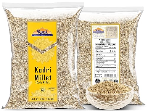 Miniatura 8 de Rani Kodri (semillas de mijo Kodo pulido) granos antiguos 800 g (28 oz)  todo natural  apto para gluten  NO OGM  vegano  origen indio (Varagu  Kodra