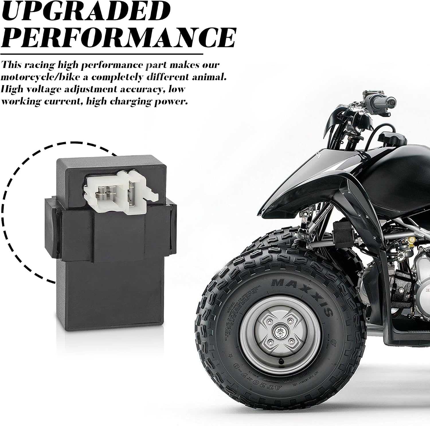6-Pin DC CDI Box with Connecting Plug High Performance Racing Part for CG125cc 150cc 200cc 250cc Vertical Engine ATV Quad Go Karts Dirt Bike Scooter