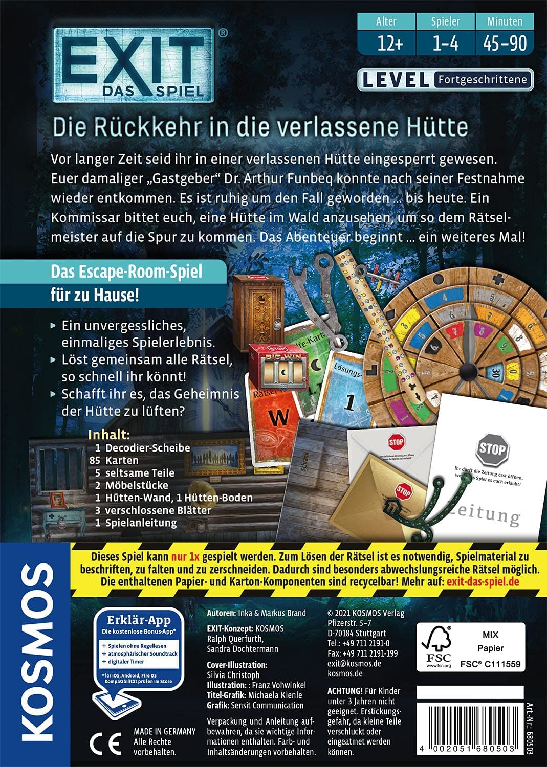 Kosmos EXIT - Das Spiel: Die Rückkehr in die verlassene Hütte – Ansicht 2