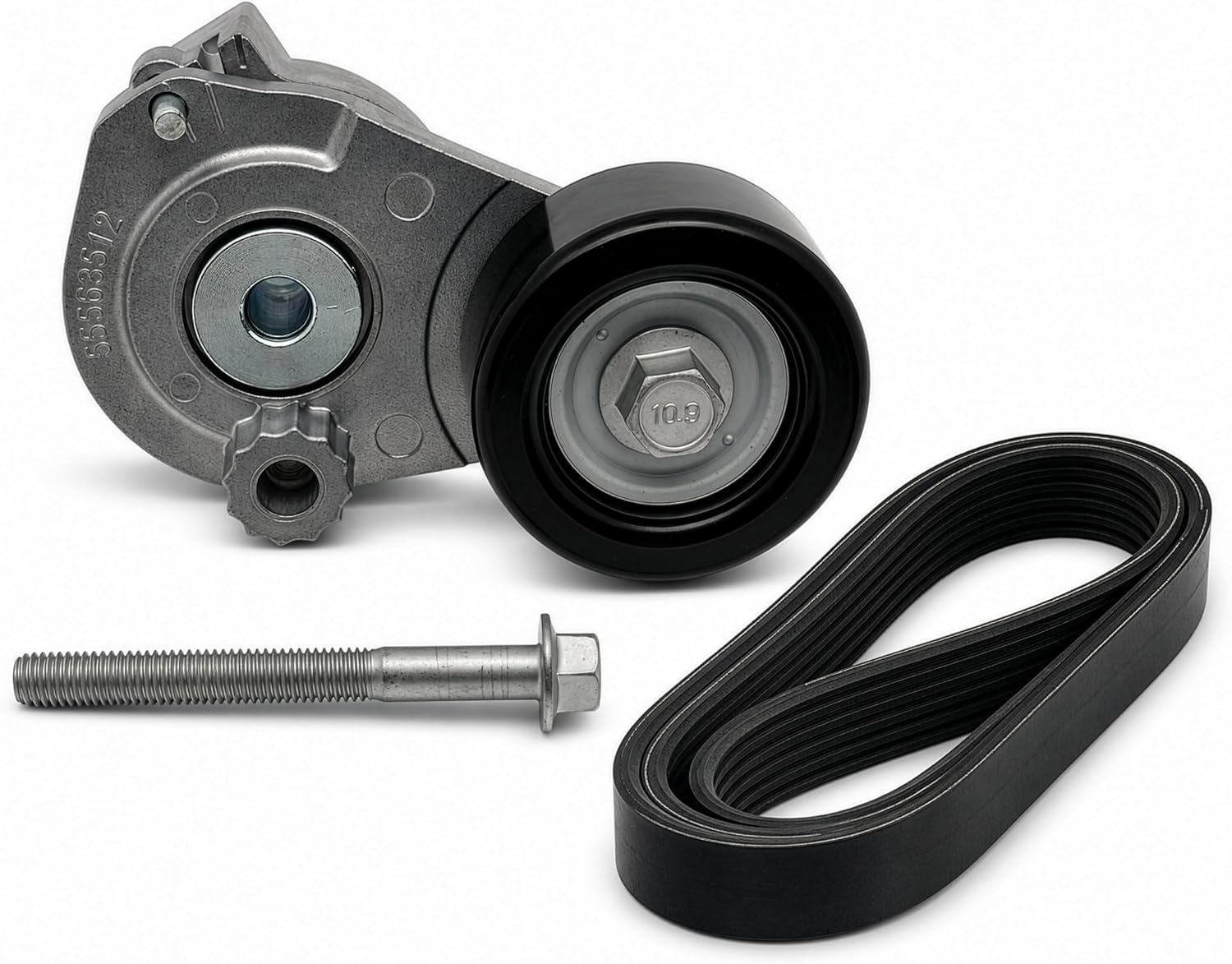 Belt Tensioner With Belt Compatible With 2011-2015 Chevy Cruze,2016 Chevy Cruze Limited,2012-2017 Chevy Sonic,2008-2009 Saturn Astra 1.8L Replacement 55563512 38433 25191534